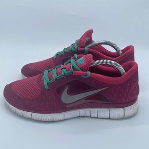 Nike Free Run 3 Pink Athletic Sneakers